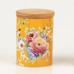 5.55 inch candy jar with bamboo lid